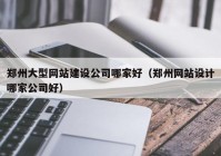 郑州大型网站建设公司哪家好（郑州网站设计哪家公司好）