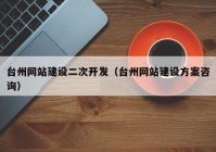 台州网站建设二次开发（台州网站建设方案咨询）