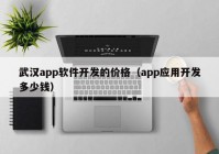 武汉app软件开发的价格（app应用开发多少钱）