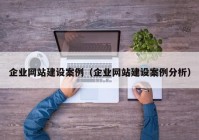 企业网站建设案例（企业网站建设案例分析）