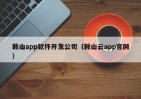 鞍山app软件开发公司（鞍山云app官网）