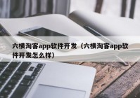 六横淘客app软件开发（六横淘客app软件开发怎么样）